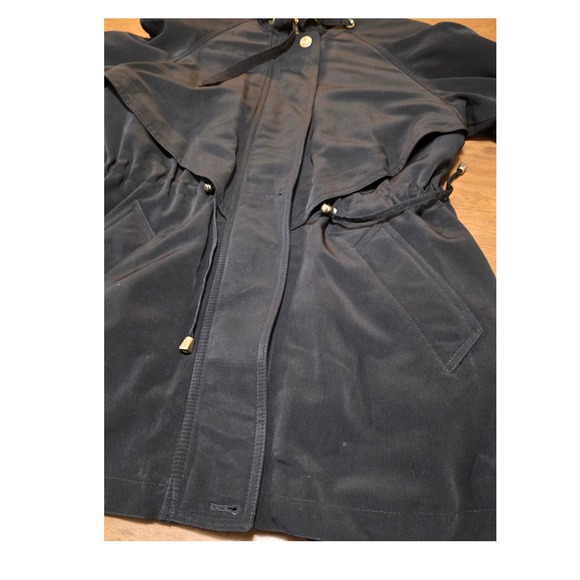Fleet Street Black‎ Petite Medium Lightweight Drape Front Utility Jacket size M - Picture 9 of 12